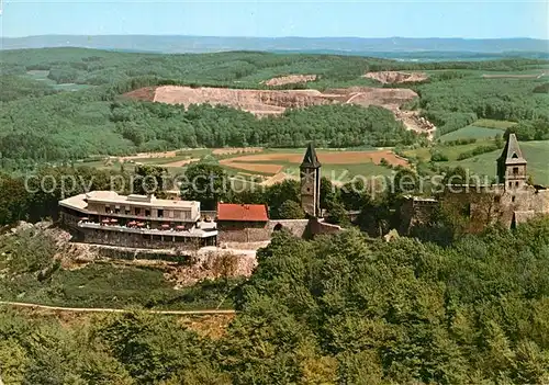 AK / Ansichtskarte Frankenstein Pfalz Fliegeraufnahme Burgruine Naturpark Bergstrasse Kat. Frankenstein