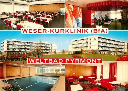 AK / Ansichtskarte Bad Pyrmont Weser Kurklinik Kat. Bad Pyrmont