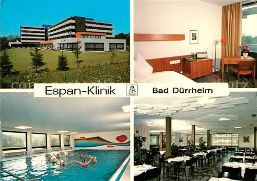 AK / Ansichtskarte Bad Duerrheim Espan Klinik Schwimmbad Kat. Bad Duerrheim