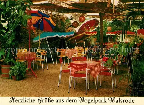 AK / Ansichtskarte Walsrode Lueneburger Heide Vogelpark Restaurant Paradieshalle Kat. Walsrode
