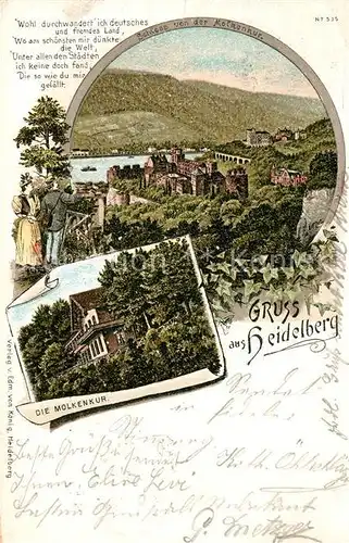 AK / Ansichtskarte Heidelberg Neckar Schloss Molkenkur Kat. Heidelberg