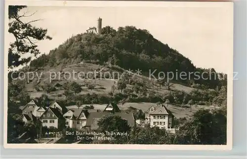 AK / Ansichtskarte Bad Blankenburg mit Burg Greifenstein Kat. Bad Blankenburg
