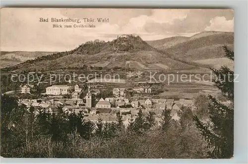 AK / Ansichtskarte Bad Blankenburg Panorama mit Burg Greifenstein Kat. Bad Blankenburg