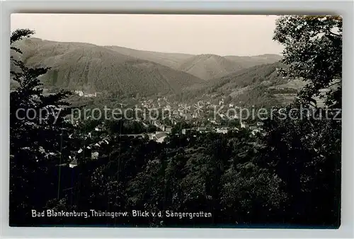 AK / Ansichtskarte Bad Blankenburg Blick von den Saengergrotten Kat. Bad Blankenburg