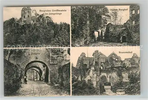 AK / Ansichtskarte Bad Blankenburg Burgruine Greifenstein Oberer Burghof Burgtor Brunnenhof Kat. Bad Blankenburg