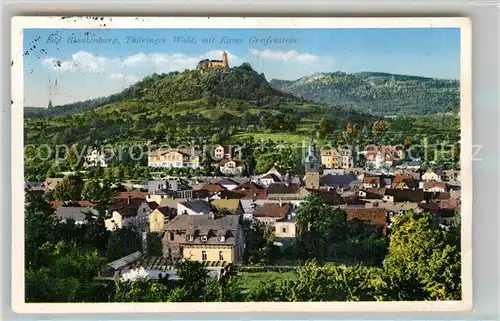 AK / Ansichtskarte Bad Blankenburg Stadt mit Ruine Greifenstein Kat. Bad Blankenburg