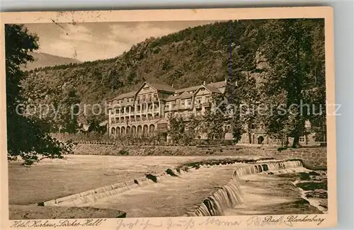 AK / Ansichtskarte Bad Blankenburg Hotel Kurhaus Loescher Hall Kat. Bad Blankenburg