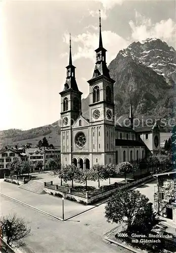 AK / Ansichtskarte Glarus GL Stadtkirche Glaernisch Kat. Glarus