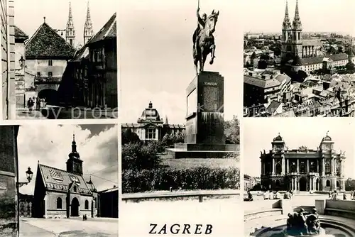 AK / Ansichtskarte Zagreb Denkmal Muenster  Kat. Zagreb