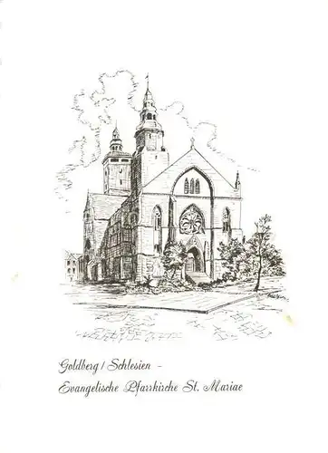 AK / Ansichtskarte Goldberg Schlesien Evangelische Pfarrkirche St. Mariae  Kat. Zlotoryja