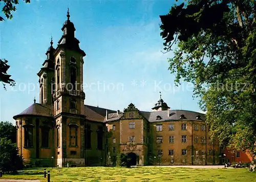 AK / Ansichtskarte Bad Mergentheim Schlosskirche und Hochschloss Kat. Bad Mergentheim