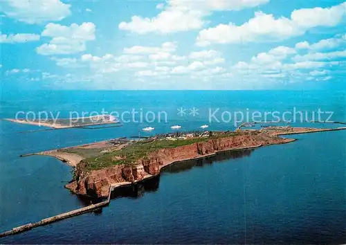 AK / Ansichtskarte Helgoland Nordseeinsel Fliegeraufnahme Kat. Helgoland