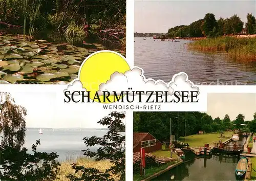 AK / Ansichtskarte Wendisch Rietz Rund um den Scharmuetzelsee Seerosen Schleuse Kat. Wendisch Rietz