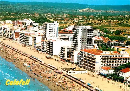 AK / Ansichtskarte Calafell Fliegeraufnahme mit Strand Kat. Spanien