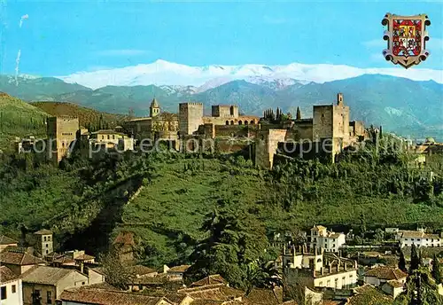AK / Ansichtskarte Granada Andalucia Vista de la Alhambra y Sierra Nevada Kat. Granada