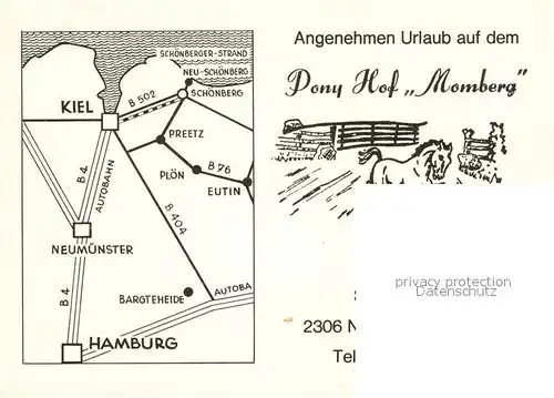 AK / Ansichtskarte Schoenberg Holstein Pony Hof Momberg Kat. Schoenberg (Holstein)
