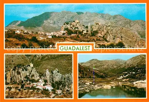 AK / Ansichtskarte Guadalest Castell Fliegeraufnahme