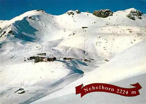 AK / Ansichtskarte Nebelhorn Wintersportplatz Allgaeuer Alpen Kat. Oberstdorf