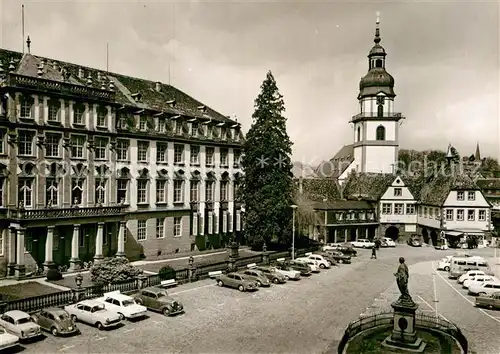 AK / Ansichtskarte Erbach Odenwald Marktplatz Stadtkirche Kat. Erbach