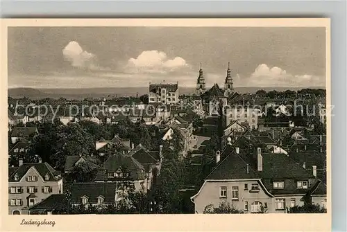 AK / Ansichtskarte Ludwigsburg Wuerttemberg Teilansicht Kirche