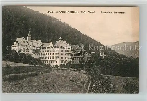 AK / Ansichtskarte Bad Blankenburg Sanatorium Schwarzeck Kat. Bad Blankenburg