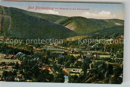 AK / Ansichtskarte Bad Blankenburg Panorama im Schwarzatal Kat. Bad Blankenburg