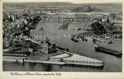 AK / Ansichtskarte Koblenz Rhein Deutsches Eck Kat. Koblenz