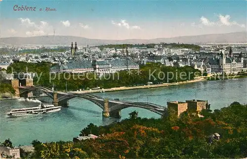 AK / Ansichtskarte Koblenz Rhein Panorama Kat. Koblenz