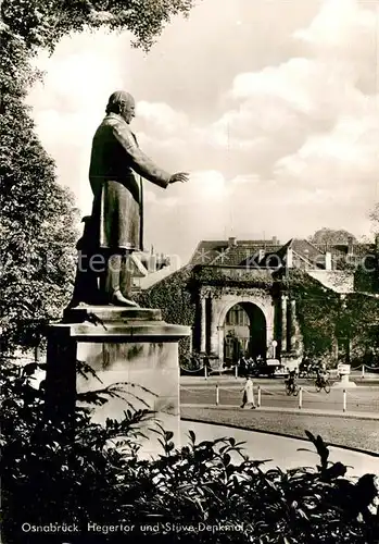 AK / Ansichtskarte Osnabrueck Hegertor und Stueve Denkmal Kat. Osnabrueck