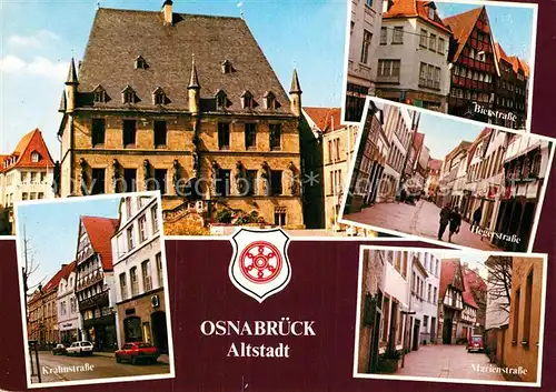 AK / Ansichtskarte Osnabrueck Altstadt Krahnstasse Bierstrasse Hegerstrasse Marienstrasse Kat. Osnabrueck