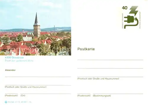 AK / Ansichtskarte Osnabrueck Panorama mit Kirche Kat. Osnabrueck