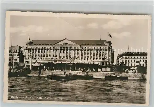 AK / Ansichtskarte Koblenz Rhein Hotel Koblenzer Hof Kat. Koblenz