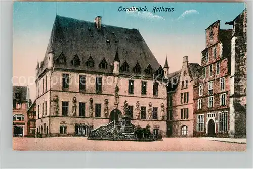 AK / Ansichtskarte Osnabrueck Rathaus Kat. Osnabrueck