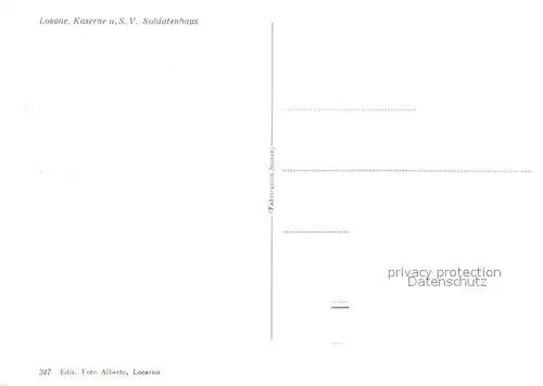 AK / Ansichtskarte Losone Kaserne S.V. Soldatenhaus  Kat. Losone