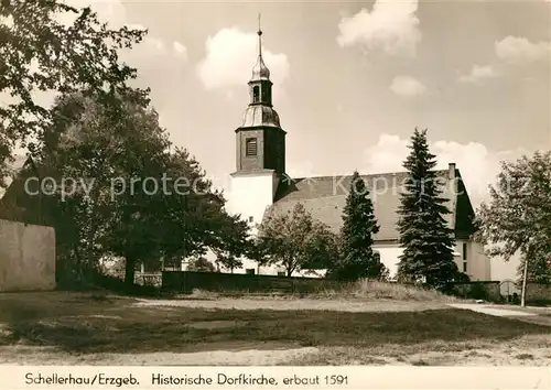 AK / Ansichtskarte Schellerhau Historische Dorfkirche Kat. Altenberg