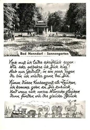 AK / Ansichtskarte Bad Nenndorf Sonnengarten Kat. Bad Nenndorf