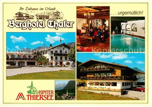 AK / Ansichtskarte Hinterthiersee Berghotel Thaler  Kat. Thiersee Tirol