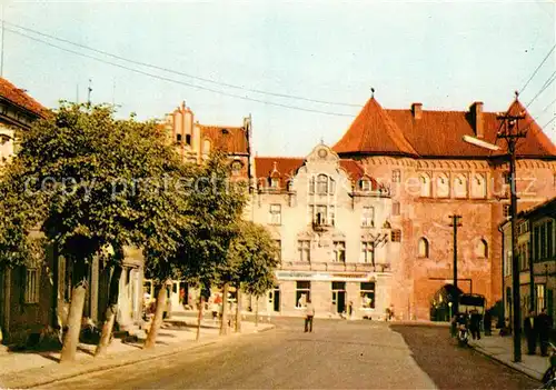 AK / Ansichtskarte Lidzbark Warminski Fragment miasta z gotycka Wysoka Brama z XIV w. Gotisches Hohes Tor Kat. Heilsberg Ostpreussen