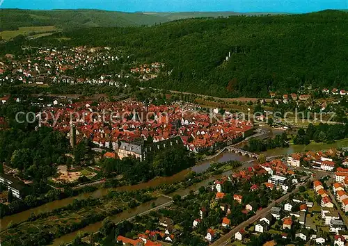 AK / Ansichtskarte Hann. Muenden Fliegeraufnahme Kat. Hann. Muenden