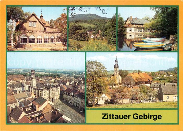 Carte Postale Ancienne Lückendorf-Oybin – Panorama Montagne Et Hôtel – 1908 – Original