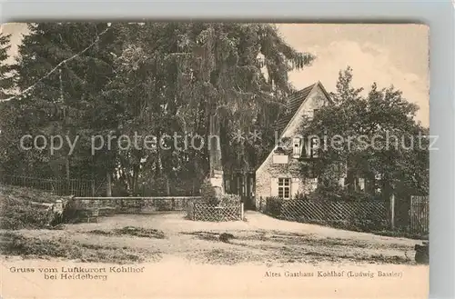 AK / Ansichtskarte Heidelberg Neckar Altes Gasthaus Kohlhof Kat. Heidelberg