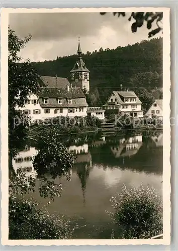 AK / Ansichtskarte Bad Liebenzell Weiher Kirche Kat. Bad Liebenzell