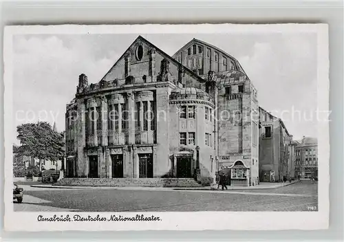 AK / Ansichtskarte Osnabrueck Deutsches Nationaltheater Kat. Osnabrueck
