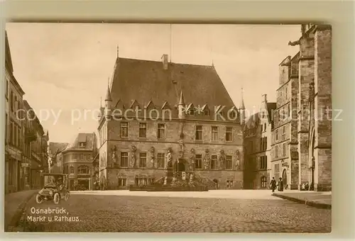 AK / Ansichtskarte Osnabrueck Markt und Rathaus Kat. Osnabrueck