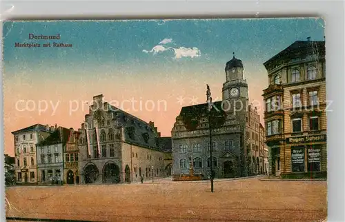 AK / Ansichtskarte Dortmund Marktplatz mit Rathaus Kat. Dortmund