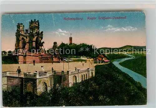AK / Ansichtskarte Hohensyburg mit Kaiser Wilhelm Denkmal Kat. Dortmund