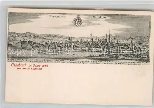 AK / Ansichtskarte Osnabrueck Staedtebild 1646 Kat. Osnabrueck