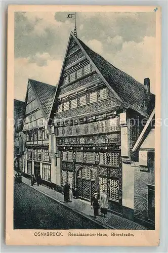 AK / Ansichtskarte Osnabrueck Renaissance Haus Bierstrasse Kat. Osnabrueck