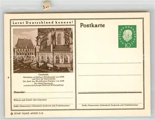 AK / Ansichtskarte Osnabrueck Marktplatz mit Rathaus Kat. Osnabrueck