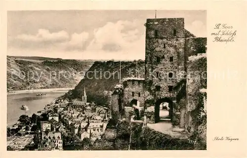 AK / Ansichtskarte St Goar Rhein mit Schloss Rheinfels Kat. Sankt Goar